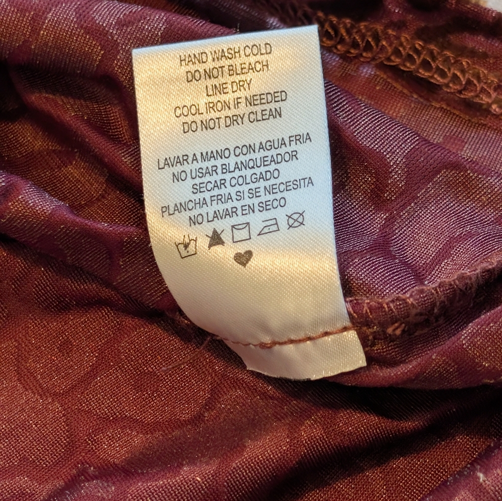 Finn & Grace Velvet Burnout Tank Top/Sleeveless Blouse Size Small - Picture 4 of 9